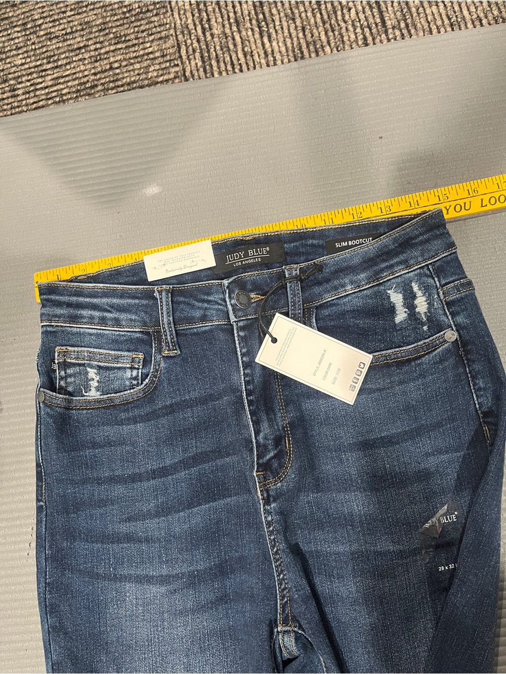 Judy Blue Slim Bootcut Jeans Women’s 7/28 Stretch Denim NWT - Picture 5 of 10